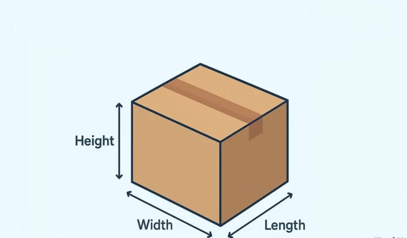 length width height